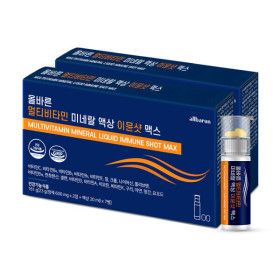 상품 이미지: 올바른 멀티비타민 미네랄 액상 이뮨샷 맥스 비타민 5000%고함량 2박스 (총 14병)종합비타민 이뮨비타민