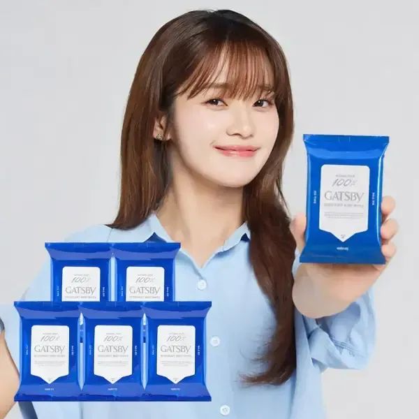 상품 이미지: [내일 도착] 갸스비 아이스 휴대용 데오바디 샤워티슈 아이스시트러스 10매 x 5팩