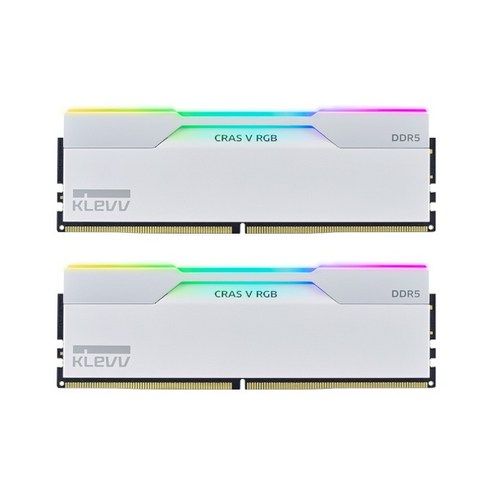 상품 이미지: ESSENCORE KLEVV DDR5-6000 CL30 CRAS V RGB 화이트 패키지 서린 (32GB(16Gx2))