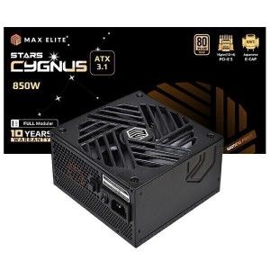 상품 이미지: 맥스엘리트 STARS CYGNUS 850W 80PLUS골드 풀모듈러 ATX3.1 /파워서플라이/정품/오늘출발/HIT