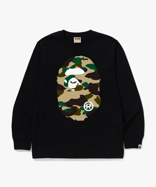상품 이미지: 퍼스트 카모 빅 에이프 헤드 롱슬리브 티셔츠(M) BLACK/YELLOW