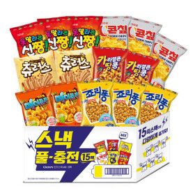 상품 이미지: (지마켓단독) 크라운제과 스낵풀충전 15팩 1252G
