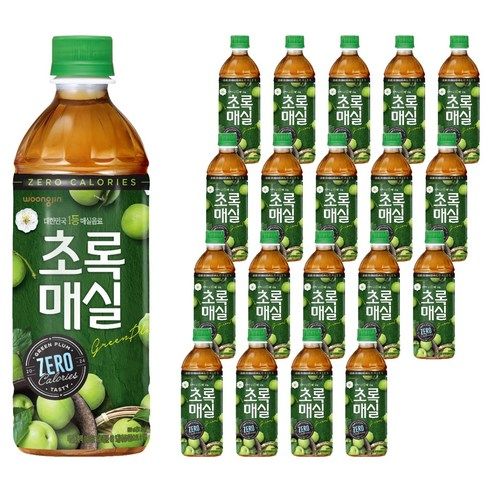상품 이미지: 초록매실 제로, 500ml, 20개