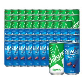 상품 이미지: 칠성사이다 190mlx30캔+레쓰비 마일드 캔커피 175mlx30캔