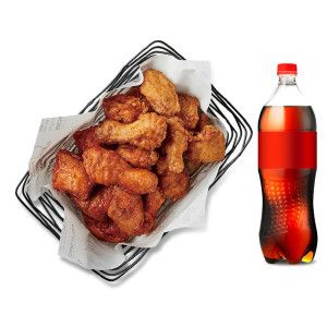 상품 이미지: (교촌치킨) 반반한마리간장+레드+콜라1.25L