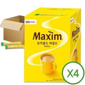 상품 이미지: 맥심 모카골드 마일드 커피믹스 250T X4개 (1박스) /선물용