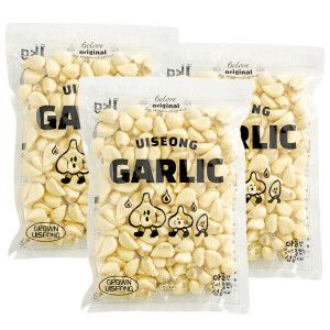 상품 이미지: 마늘귀신 경북 의성 깐마늘 3kg (1kg x 3개) / 초신선 대서(실속형) 깐마늘