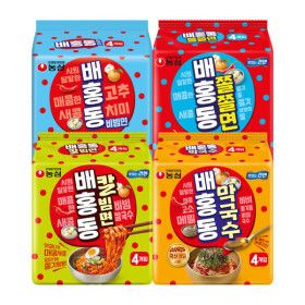 상품 이미지: 배홍동 시리즈 4종 (비빔면 4입+쫄쫄면 4입+칼빔면 4입+막국수4입)