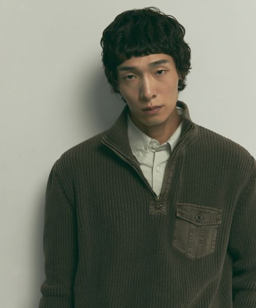 상품 이미지: 가먼트 다잉 하프집업 풀오버