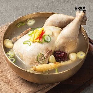 상품 이미지: 바르온 삼계탕 1kg X4 국내산 실온보관 간편조리식 즉석탕 밀키트