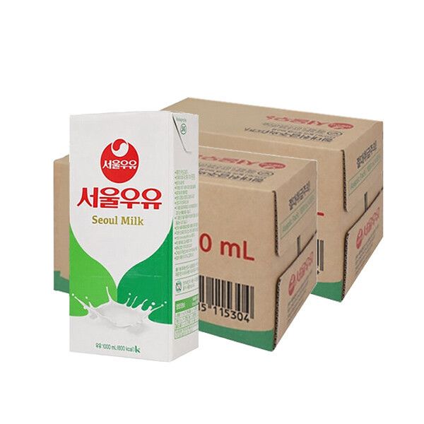 상품 이미지: 서울우유 멸균우유 1000ml x 10입 2박스 (총 20개) 우유/서울우유/멸균