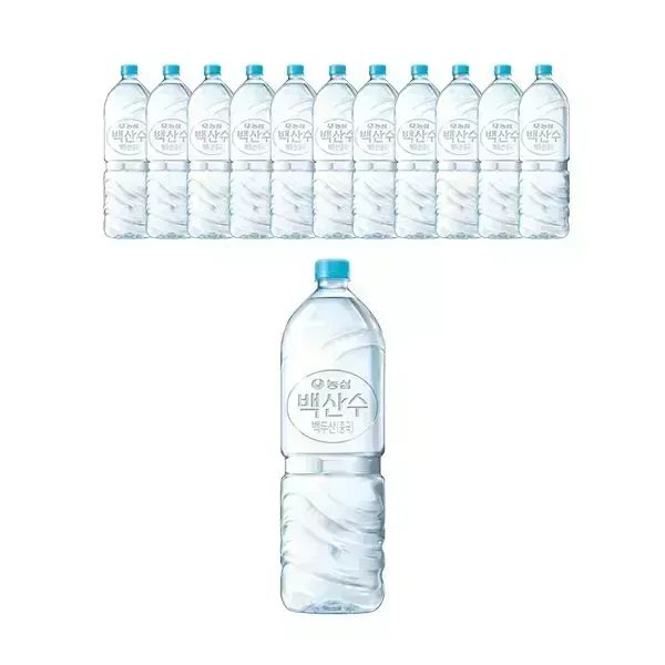 상품 이미지: 농심 백산수 유/무라벨 랜덤 2L, 12개