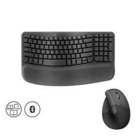상품 이미지: 장패드증정 로지텍 WAVE KEYS 키보드+ LIFT 리프트 버티컬 마우스 그래파이트