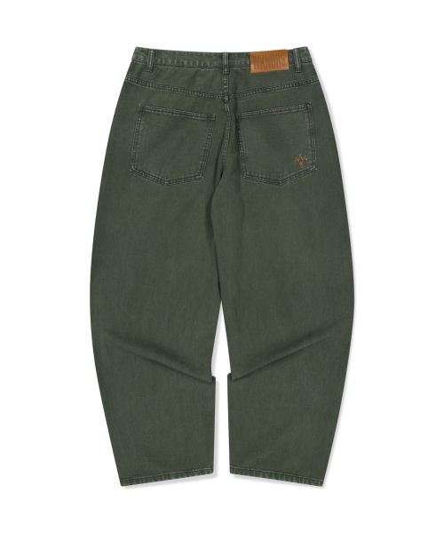 상품 이미지: [WKNDRS X FIT THE SIZE] EAGLE DENIM PANTS (KHAKI)