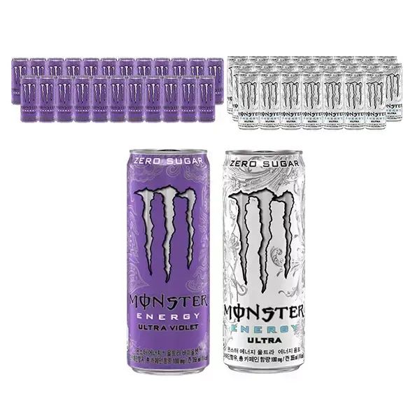 상품 이미지: 몬스터 에너지 울트라, 355ml, 24개 + 바이올렛, 355ml, 24개