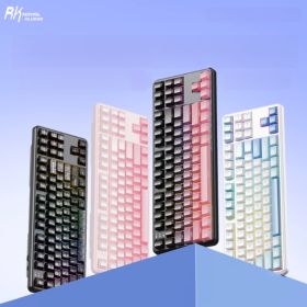 상품 이미지: RK T87 알루미늄 무선 게이밍 기계식 키보드 듀얼8k 10000mAh 핫스왑 RGB