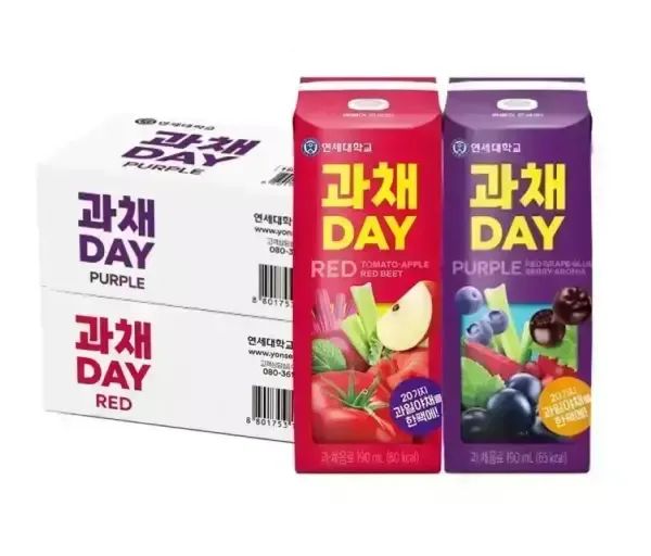 상품 이미지: [본사직영]연세 과채데이 레드+퍼플 190mlx48