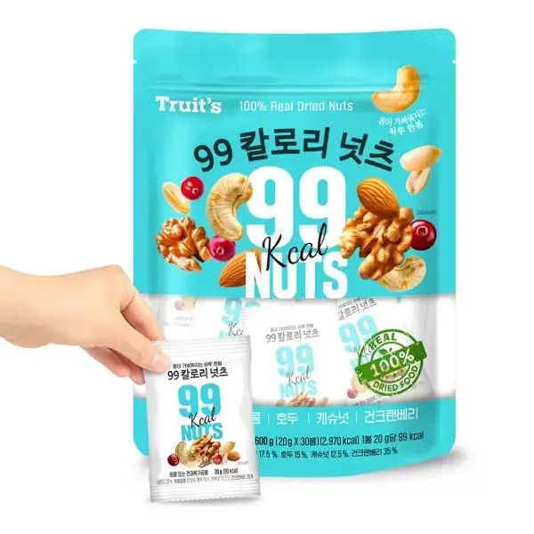 상품 이미지: 트루잇츠 99칼로리 넛츠 20g 30봉