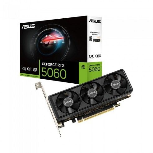 상품 이미지: 에이수스 RTX 5060 OC D7 8GB OC 그래픽카드 인텍앤컴퍼니, RTX5060-O8G-LP-BRK
