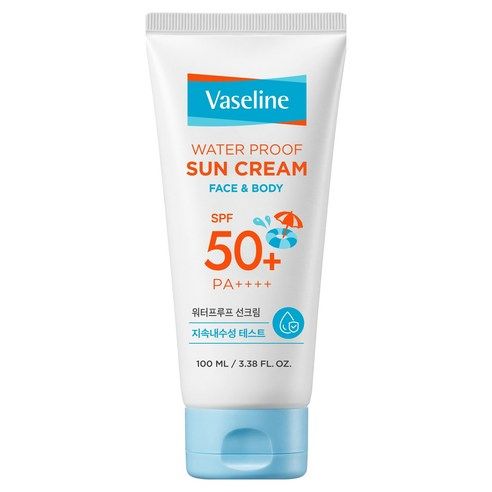 상품 이미지: 애경바세린 모이스처 워터프루프 선크림 SPF50+ PA++++, 1개, 100ml