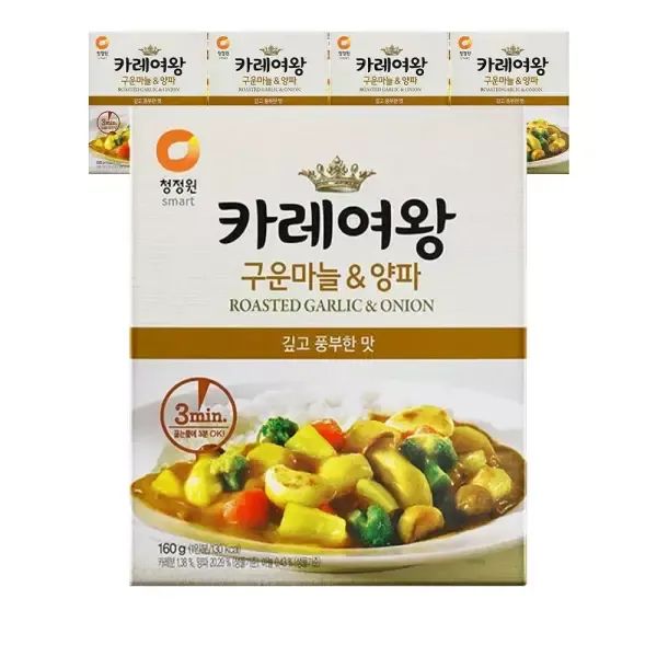 상품 이미지: 청정원 카레여왕 구운마늘양파, 160g, 5개