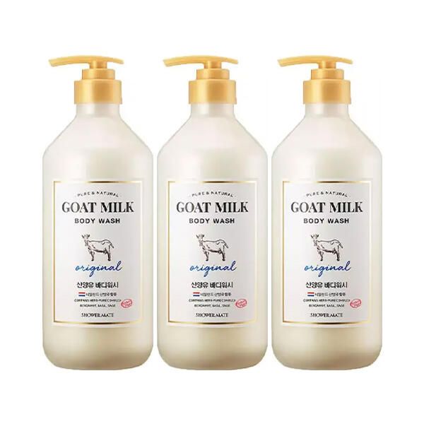 상품 이미지: 샤워메이트 산양유 오리지널 바디워시 800ml, 3개