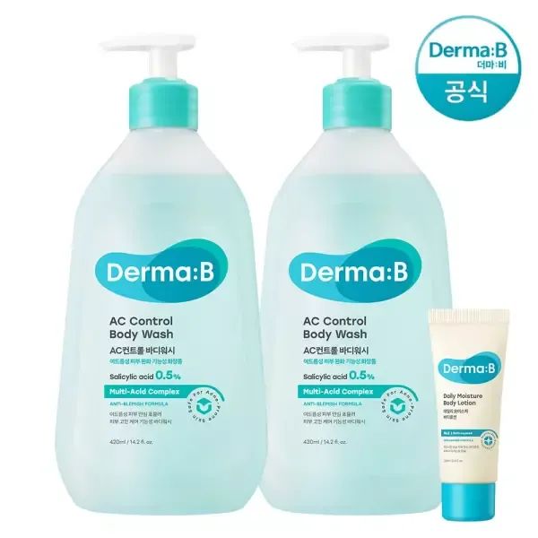 상품 이미지: [공식] 더마비 AC컨트롤 바디 워시 420ml x2개+튜브견본(랜덤)