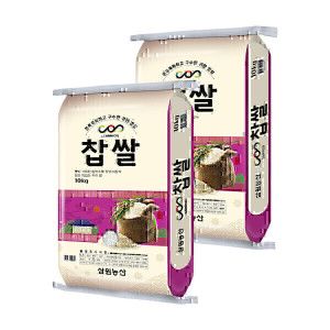 상품 이미지: (신선집중) 삼원농산 찹쌀 10kg/2개 (20kg) - 2025년산 햅쌀