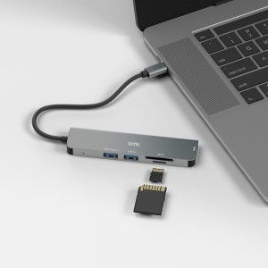 상품 이미지: 5in1 USB3.2 4K HDMI 미러링 넷플릭스 삼성DeX C타입 멀티 포트 허브 CRH-30