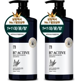 상품 이미지: (가려움 56% 완화) 1+1 살림백서 엑티브B7 맥주효모 탈모샴푸 1L 비오틴 남성 여성 바이오틴 대용량