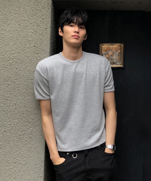 상품 이미지: 크롭 골지 반팔 티셔츠_5COLOR
