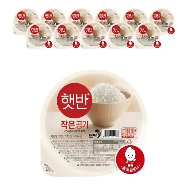 상품 이미지: CJ 햇반 작은공기 130g, 12입, 1개