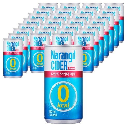 상품 이미지: 나랑드사이다 제로, 180ml, 30개