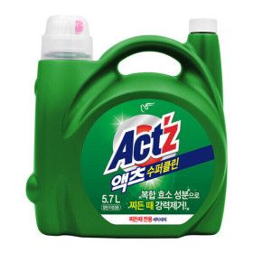 상품 이미지: 대용량 액체세제 액츠 수퍼클린 찌든때 5.7L 겸용 제품