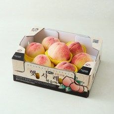 상품 이미지: 햇사레 GAP 인증 당도선별 부드러운 백도복숭아 5~8입, 1개, 1.8kg