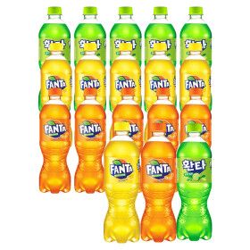 상품 이미지: 환타 멜론 + 오렌지 + 파인 600ml 18페트(각 6페트)