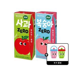 상품 이미지: 히야 제로 복숭아 200mlx48입+히야 제로 사과 200mlx24입 +히야 후르츠팟 1개 증정