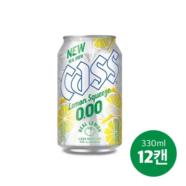 상품 이미지: 카스 레몬 스퀴즈0.00 330ml 12캔