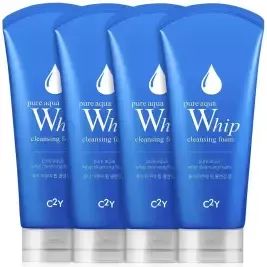 상품 이미지: C2Y 아쿠아 휩 폼클렌징 120ml 4개 클렌징폼 여드름폼 미세거품