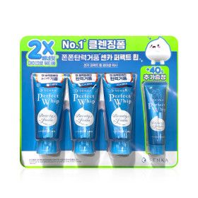 상품 이미지: 센카 퍼펙트 휩 페이셜 워시 클렌징폼 120g x 3개 + 40g(신형) 1개 -R