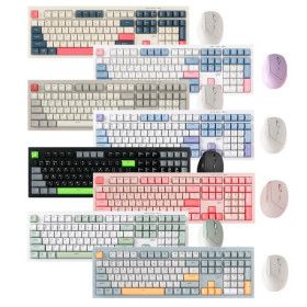 상품 이미지: 지클릭커 오피스프로 WMK600 사일런스 M RGB 무소음 무선 블루투스 108 키보드 마우스 세트