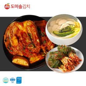 상품 이미지: 원콜 도미솔김치김치 3종세트(포기김치3kg+동치미2kg+파김치0.5kg)