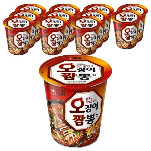 상품 이미지: 오징어짬뽕 컵 67g, 12개