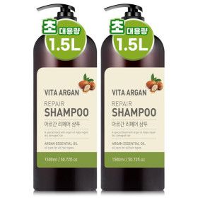 상품 이미지: 비타아르간 리페어 대용량 퍼퓸 샴푸 약산성 1500ml 2개