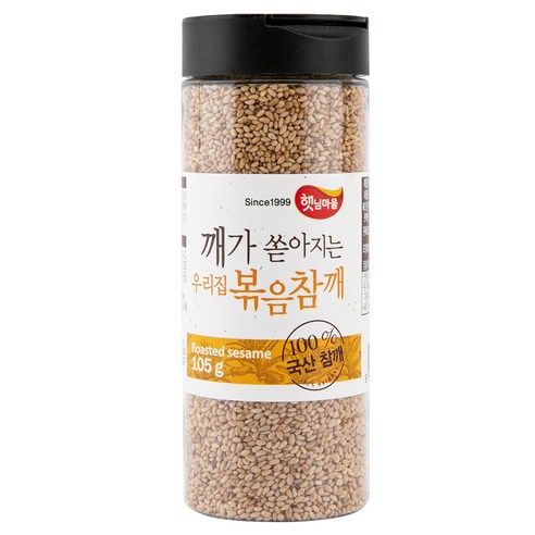 상품 이미지: 햇님마을 국산 100% 깨가 쏟아지는 우리집 볶음참깨, 105g, 1개