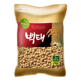 상품 이미지: 국산 백태 2kg 메주콩 두유콩 콩국수용