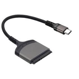 상품 이미지: USB 3.0 c타입 To SATA 2.5 인치 HDD SSD 외장 하드 드라이브 어댑터 Sata 케이블 22 핀 디스크 리더