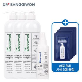 상품 이미지: 8/24~30 더블쿠폰닥터방기원 댄드러프 샴푸 1Lx3+랩 토닉 150ml+샴수샤쉐5매 증정