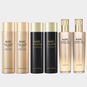 상품 이미지: AHC 골든콜라겐/블랙캐비어/리뉴에이지 3종 토너·로션 선택 특가
