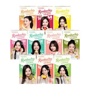 상품 이미지: 티젠 콤부차 혼합 100스틱 대용량 구성(10스틱X10박스) / 탕비실 사무실 여름 필수템